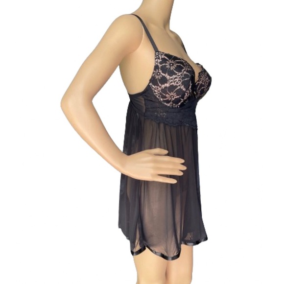 DAISY FUENTES BABY DOLL LINGERIE  Sz L - Picture 3 of 6